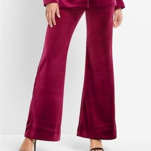 Plum color velvet pants